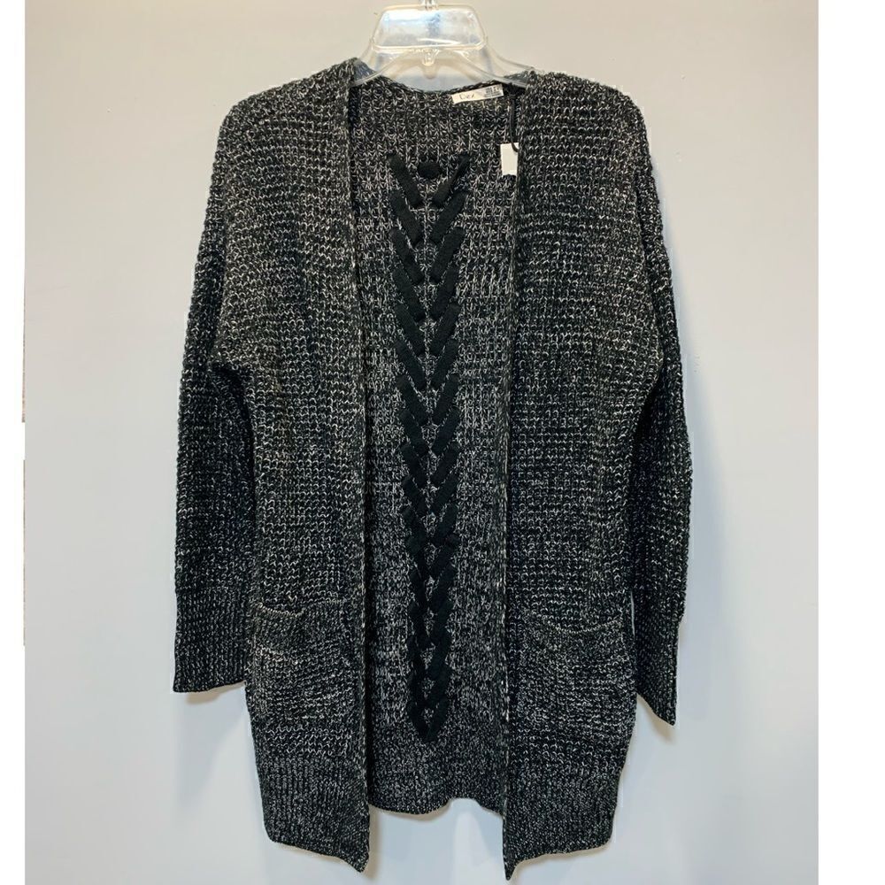 NWT DEX Open cardigan w/pocket lace… - Picture 3 of 15